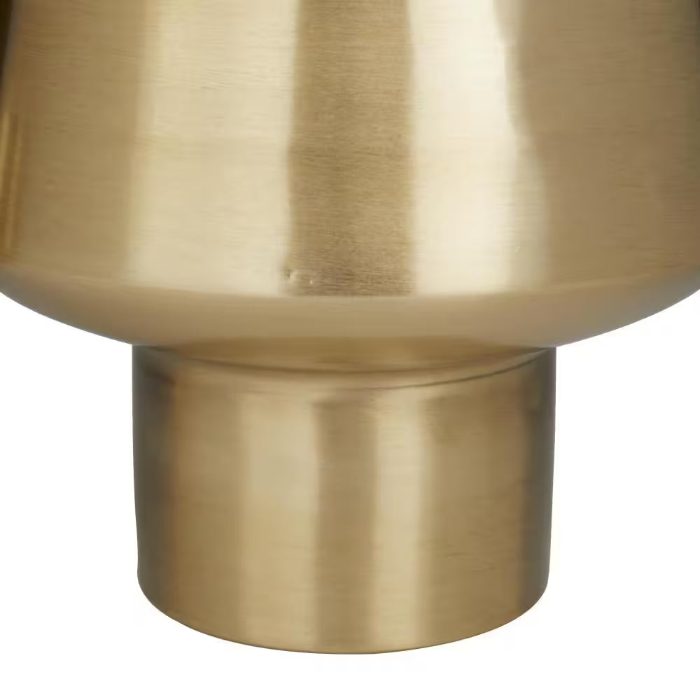 11 In., and 8 In. Medium Gold Metal Indoor Outdoor Planter (2- Pack)