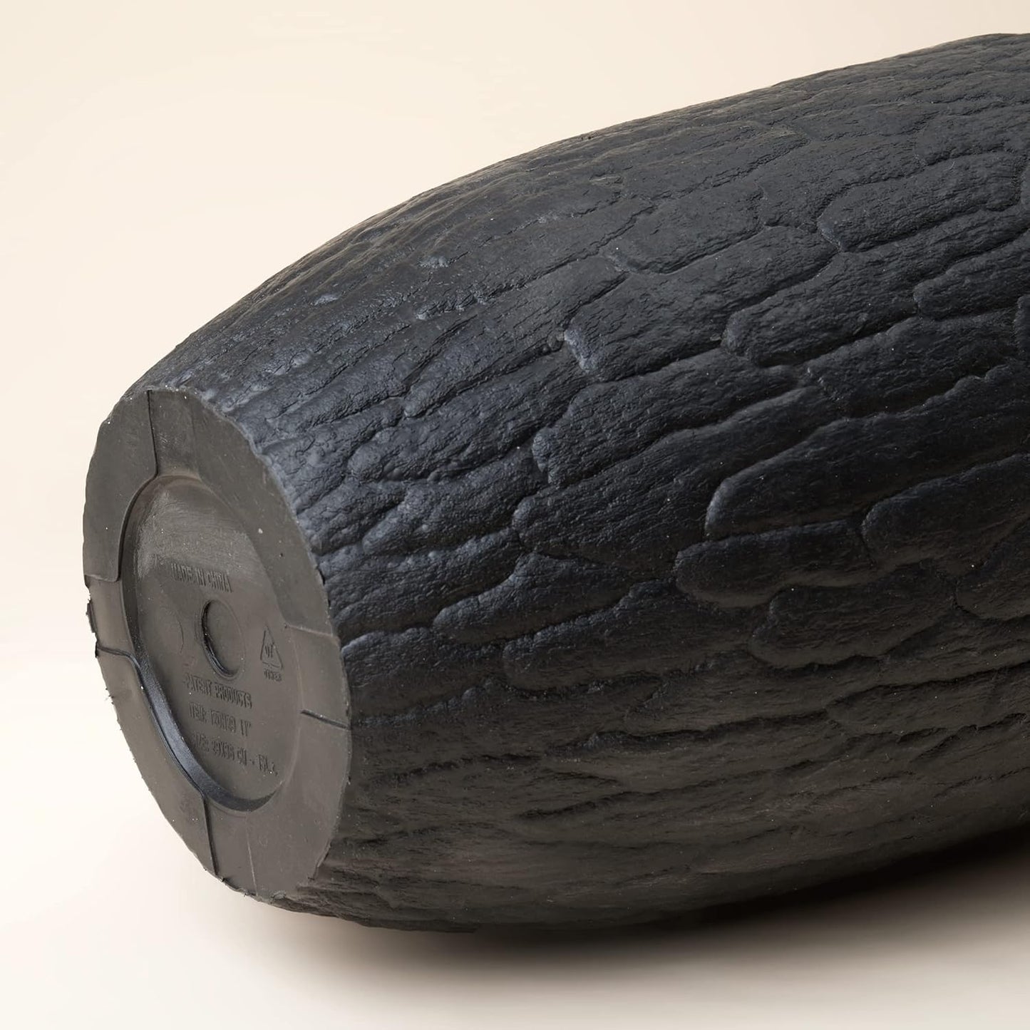 Tall Planter - 14.2 Inch Large Indoor & Outdoor Tree Planter, Plant Pot Containers with Tree Bark Texture, Black