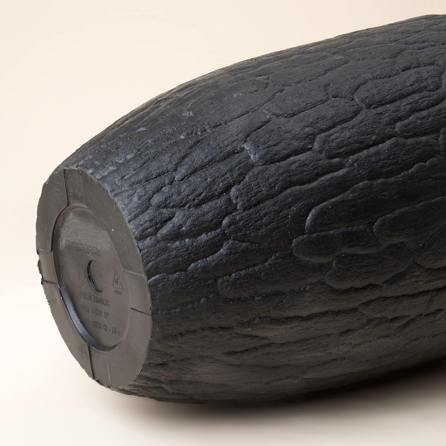 Tall Planter - 14.2 Inch Large Indoor & Outdoor Tree Planter, Plant Pot Containers with Tree Bark Texture, Black